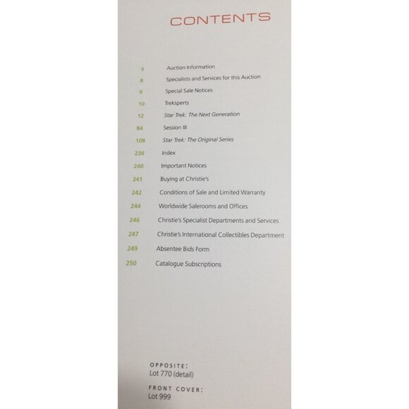 40 Years of Star Trek The Collection Oct 2006 by Christie’s - Picture 5 of 6